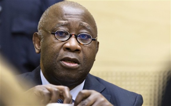 Laurent Gbagbo at the ICC, photo: Telegraph